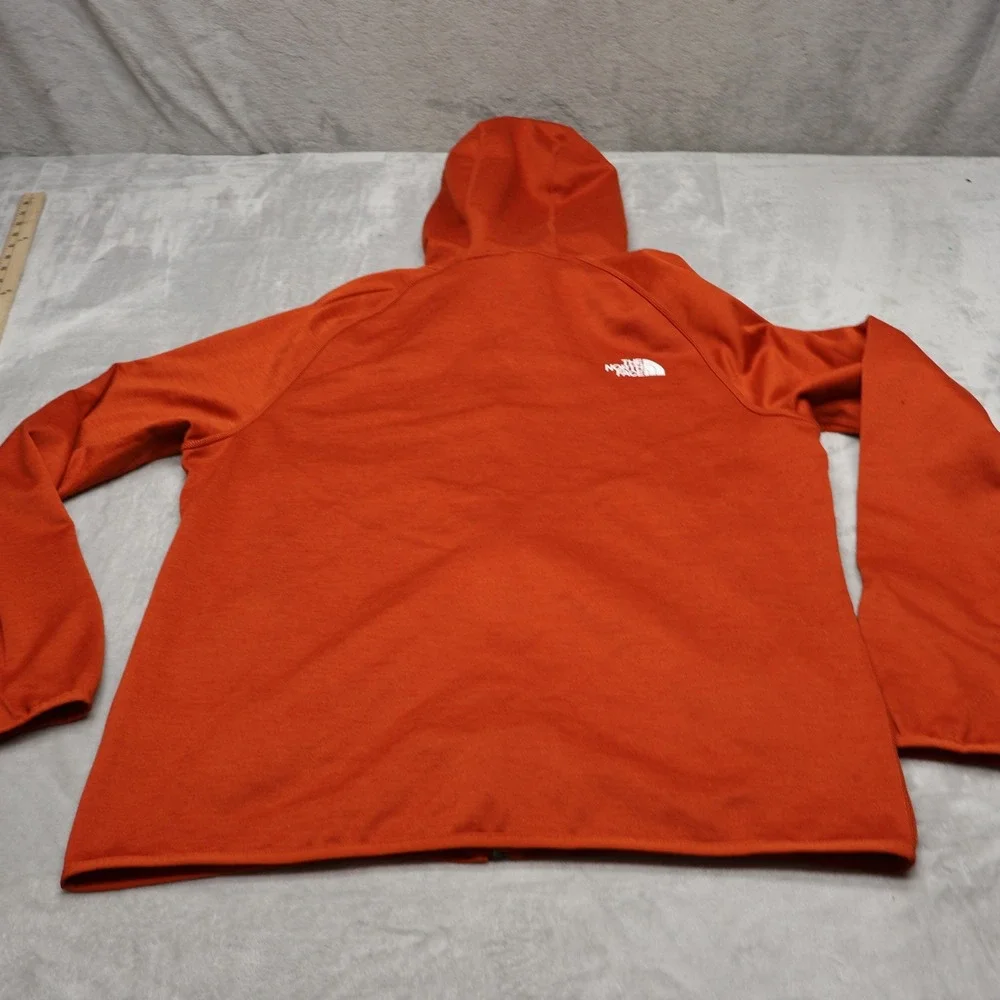 North Face Canyonlands Hoodie Mens Large Orange Fleece Full Zip Outdoor Gorpcore